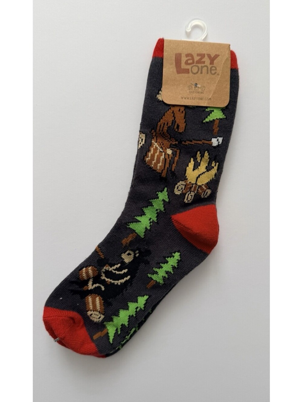 Lazy One Happy Camper Sock Kids Sock L
